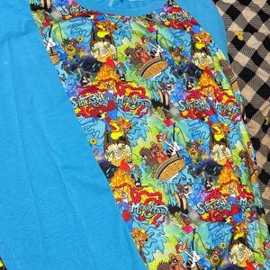 Blue Graphic Long Sleeve Tee